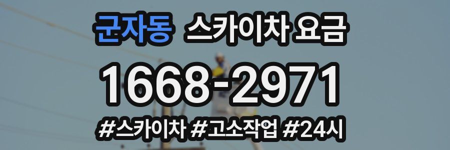 군자동 스카이차 요금