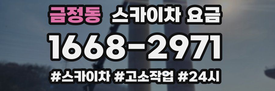 금정동 스카이차 요금