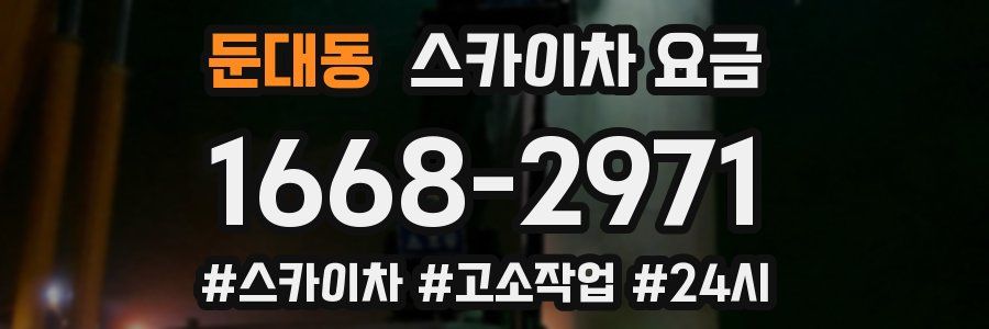 둔대동 스카이차 요금