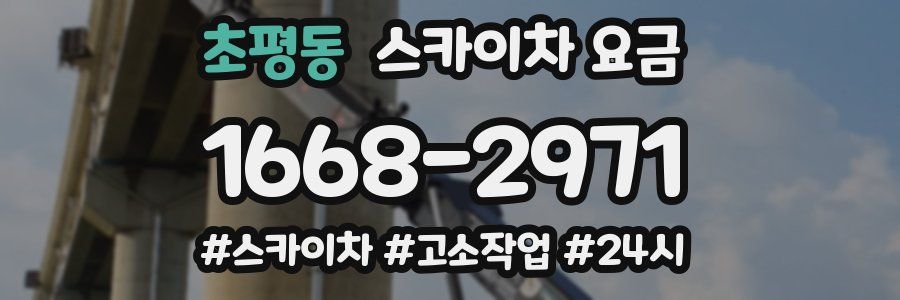 초평동 스카이차 요금