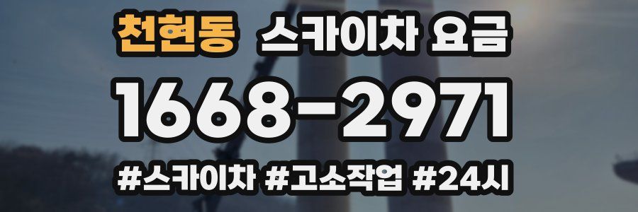 천현동 스카이차 요금