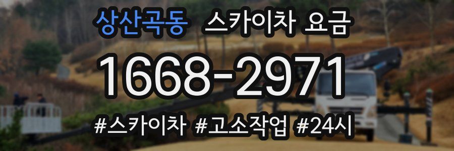 상산곡동 스카이차 요금