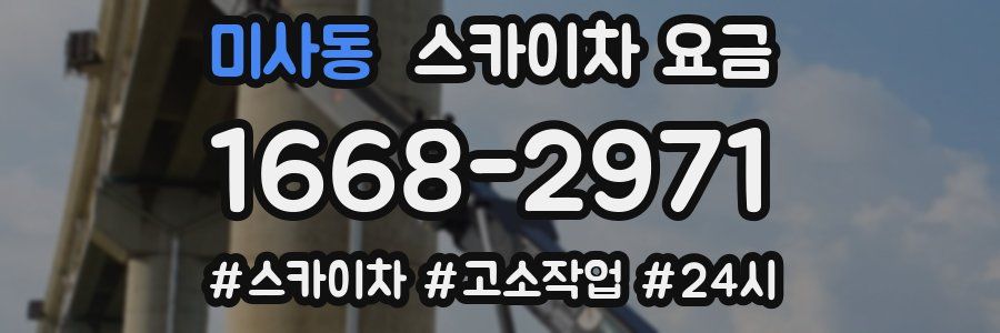 미사동 스카이차 요금