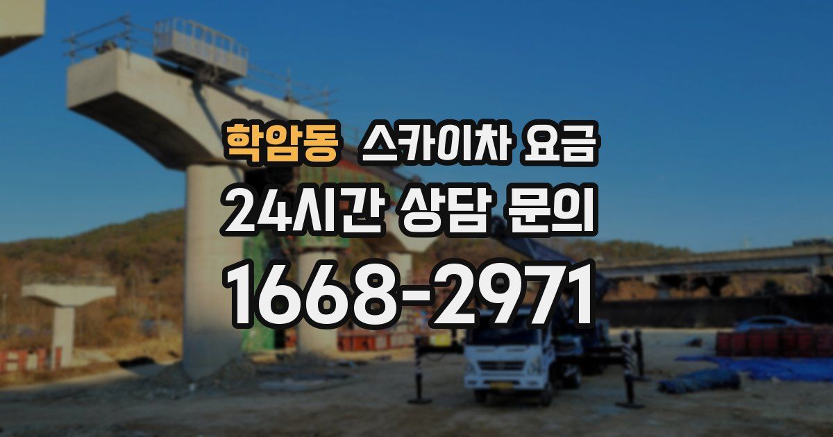 학암동 스카이차 요금