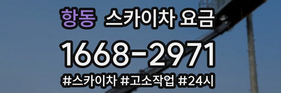 항동 스카이차 요금
