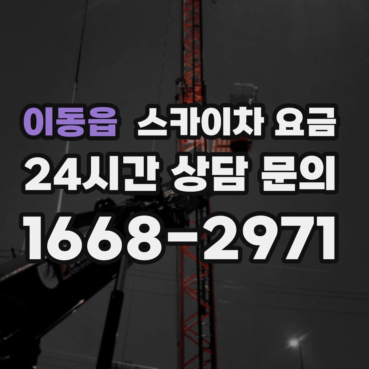 이동읍 스카이차 요금