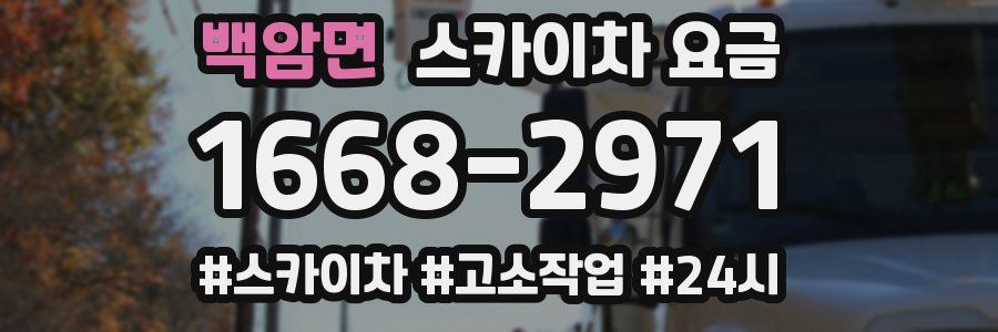 백암면 스카이차 요금