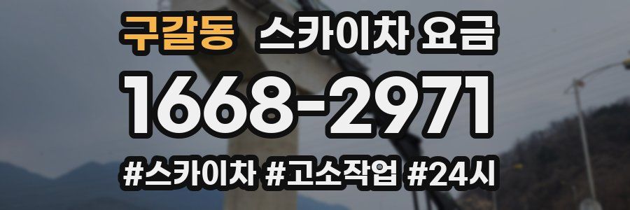구갈동 스카이차 요금