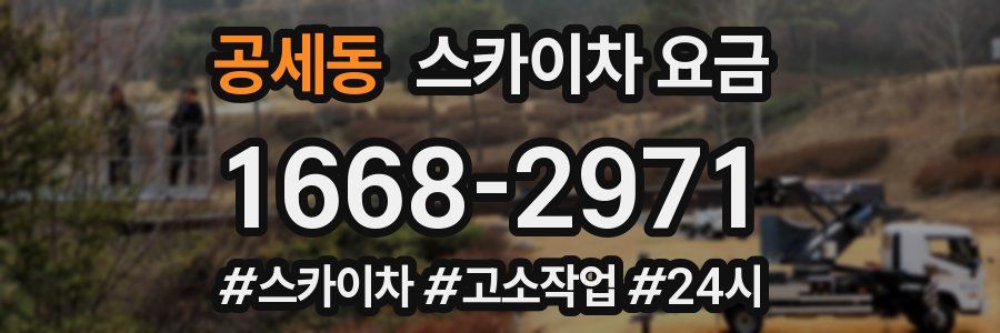 공세동 스카이차 요금