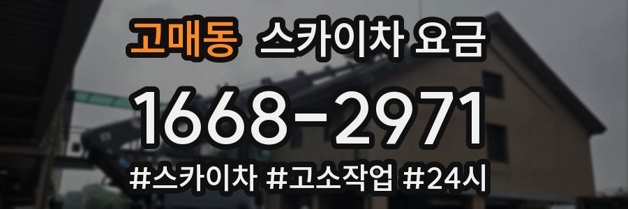 고매동 스카이차 요금