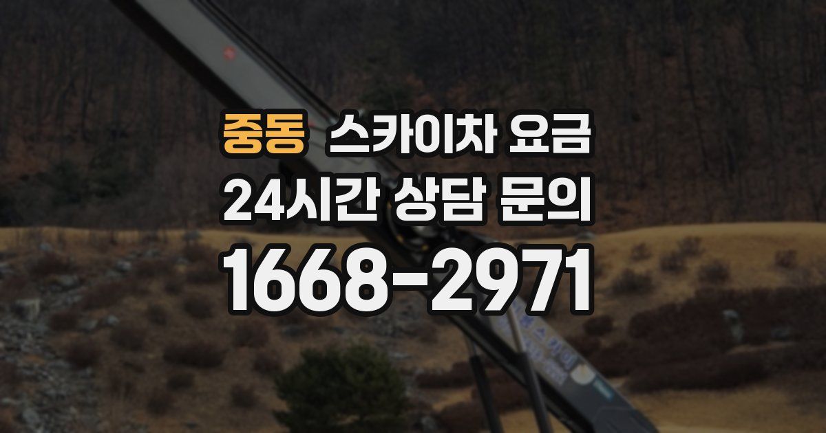 중동 스카이차 요금
