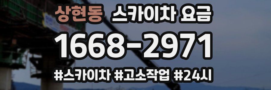 상현동 스카이차 요금