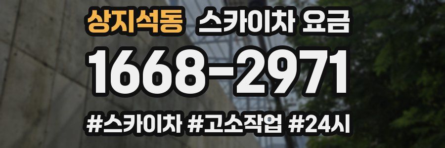 상지석동 스카이차 요금