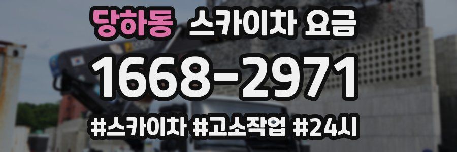 당하동 스카이차 요금