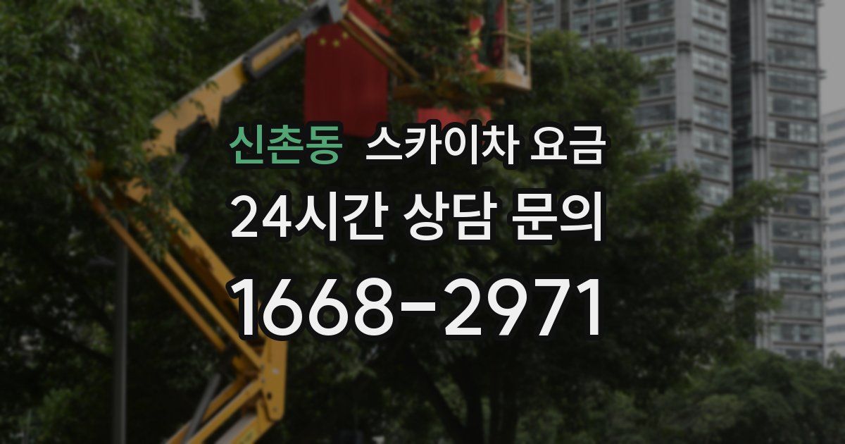 신촌동 스카이차 요금