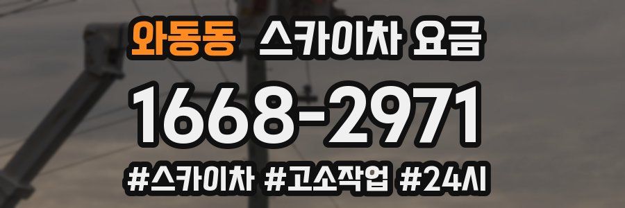 와동동 스카이차 요금