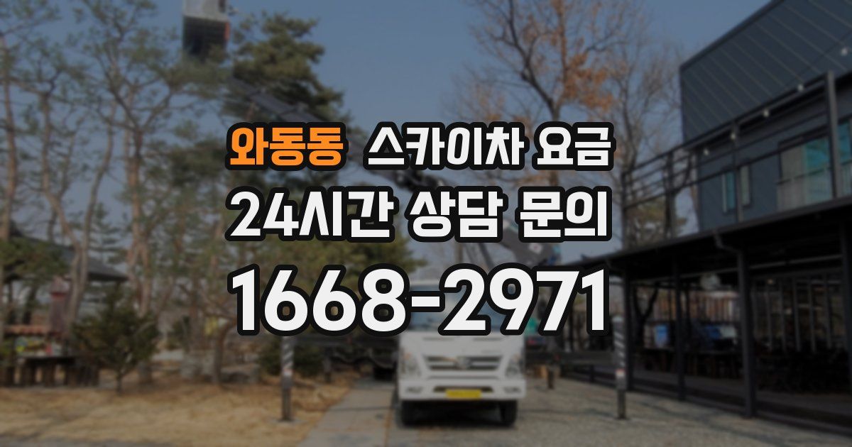 와동동 스카이차 요금