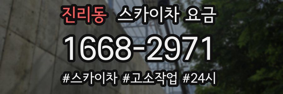 진리동 스카이차 요금