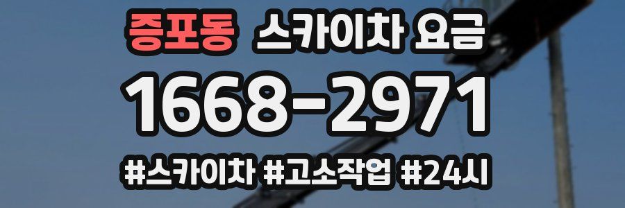 증포동 스카이차 요금