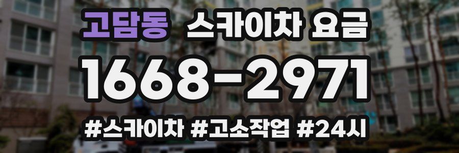 고담동 스카이차 요금