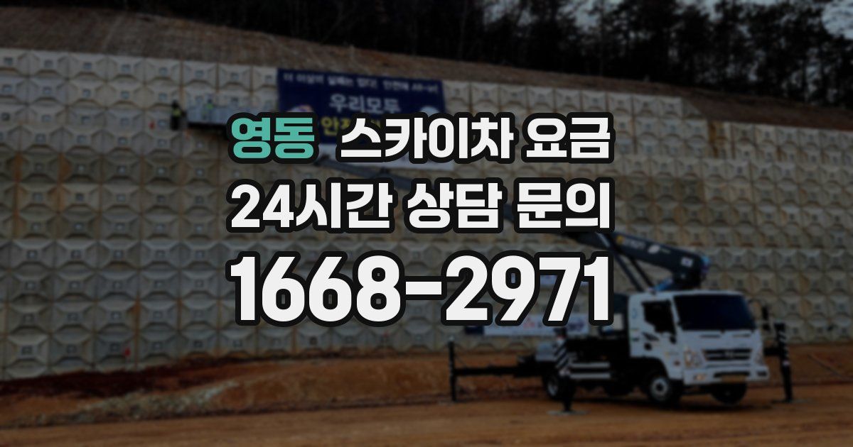 영동 스카이차 요금