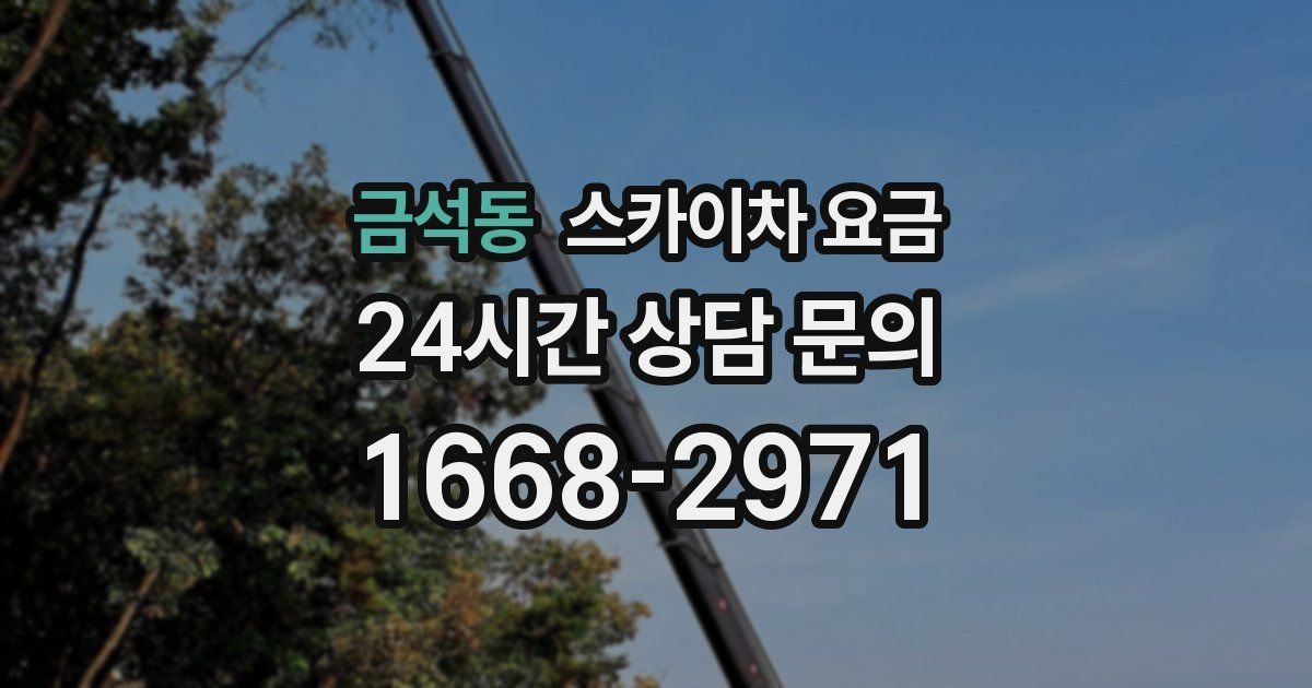 금석동 스카이차 요금