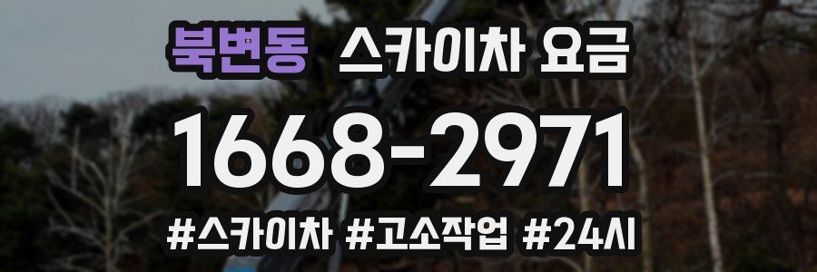 북변동 스카이차 요금