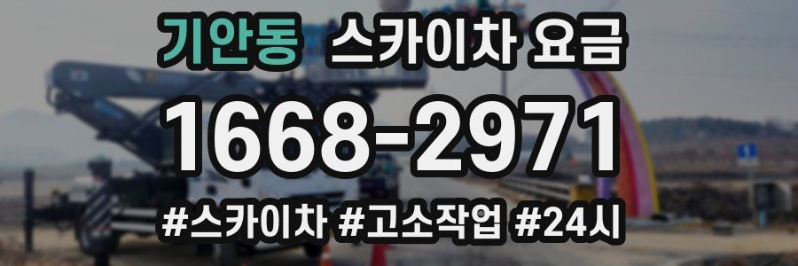 기안동 스카이차 요금