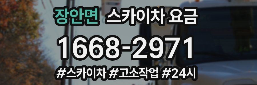 장안면 스카이차 요금