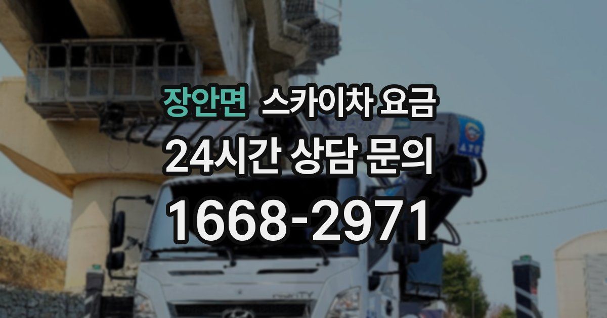 장안면 스카이차 요금