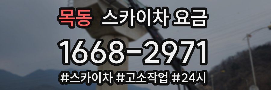 목동 스카이차 요금