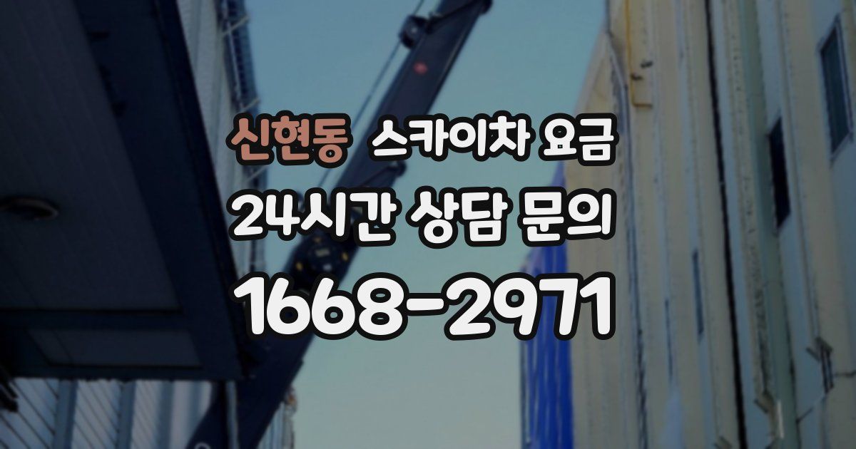 신현동 스카이차 요금