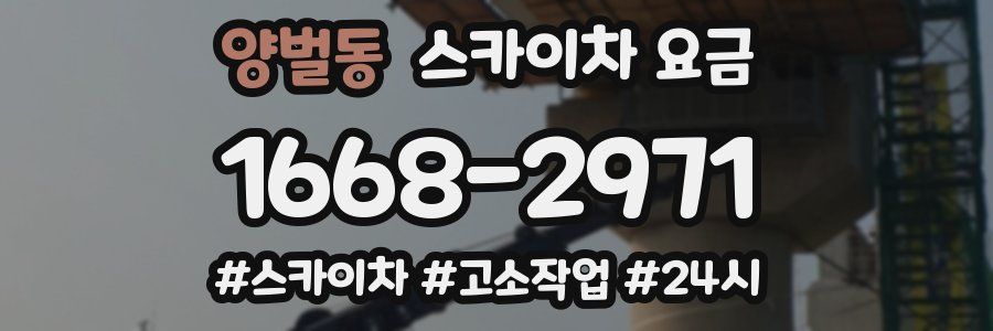 양벌동 스카이차 요금
