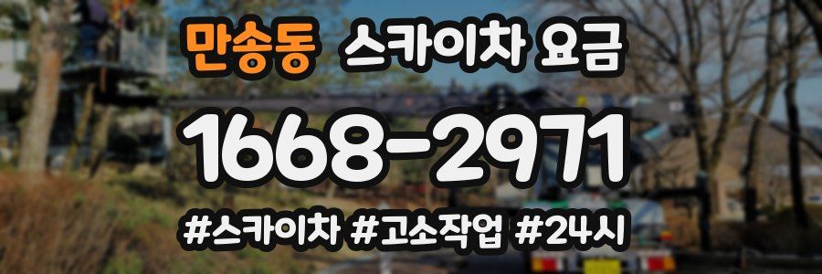 만송동 스카이차 요금