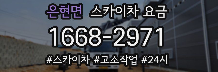 은현면 스카이차 요금