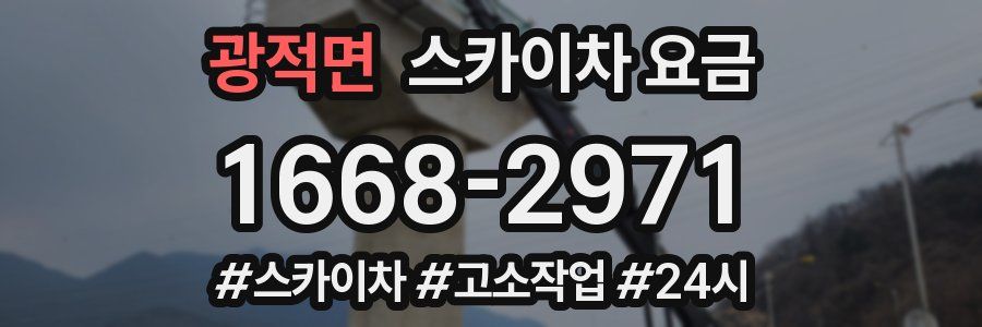 광적면 스카이차 요금