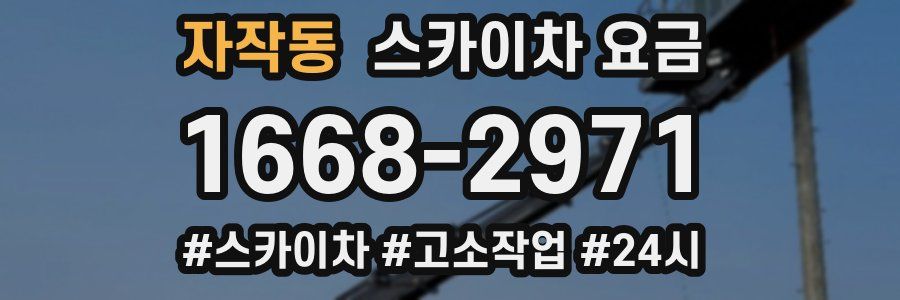 자작동 스카이차 요금