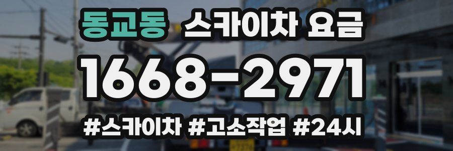 동교동 스카이차 요금