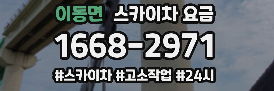 이동면 스카이차 요금