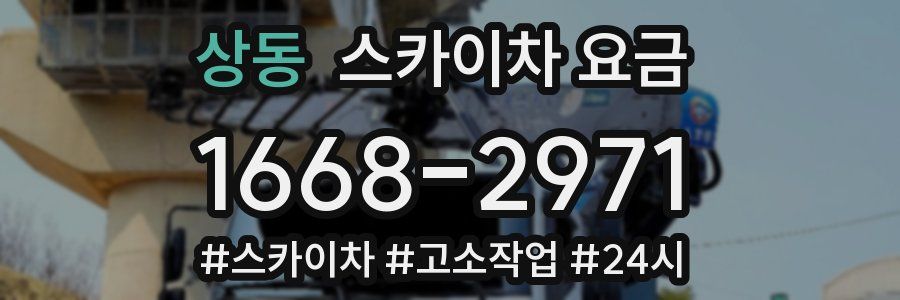 상동 스카이차 요금