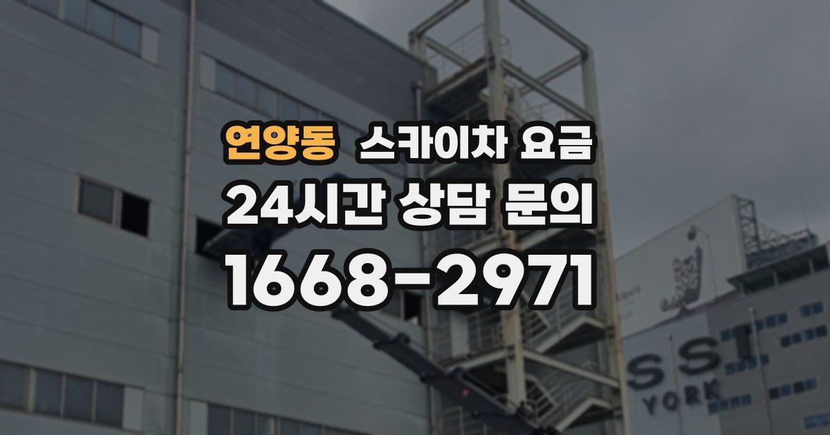 연양동 스카이차 요금