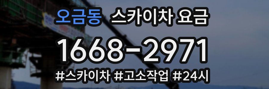 오금동 스카이차 요금