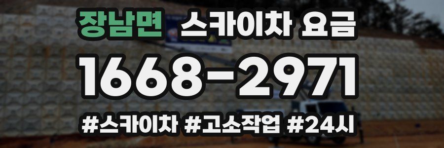 장남면 스카이차 요금