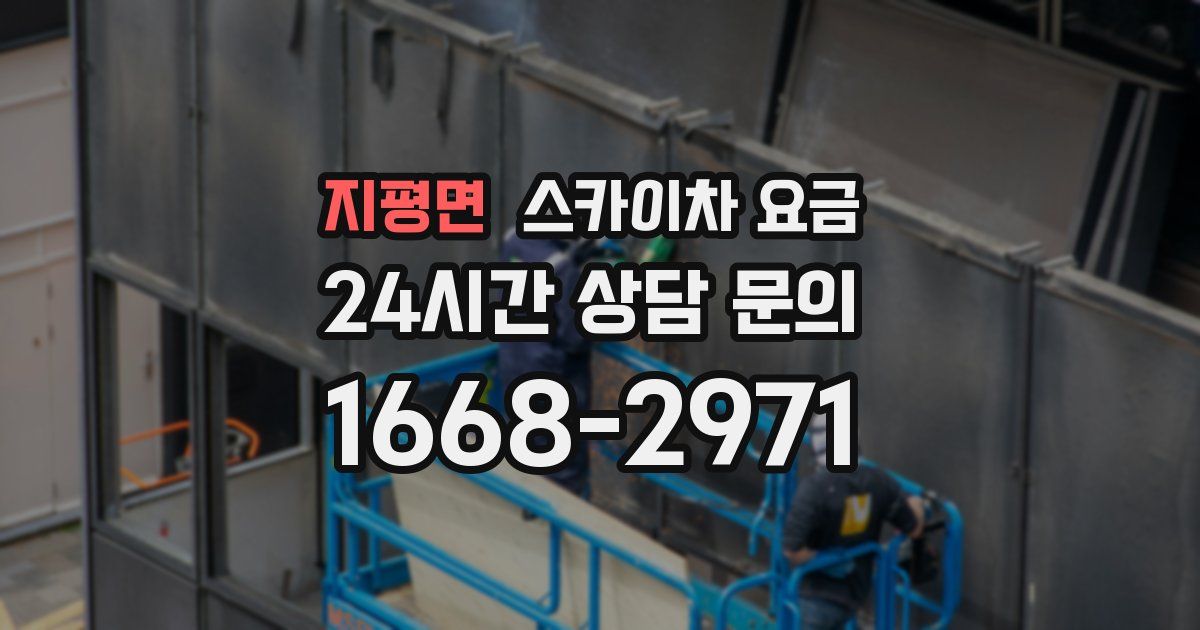 지평면 스카이차 요금