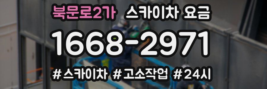 북문로2가 스카이차 요금