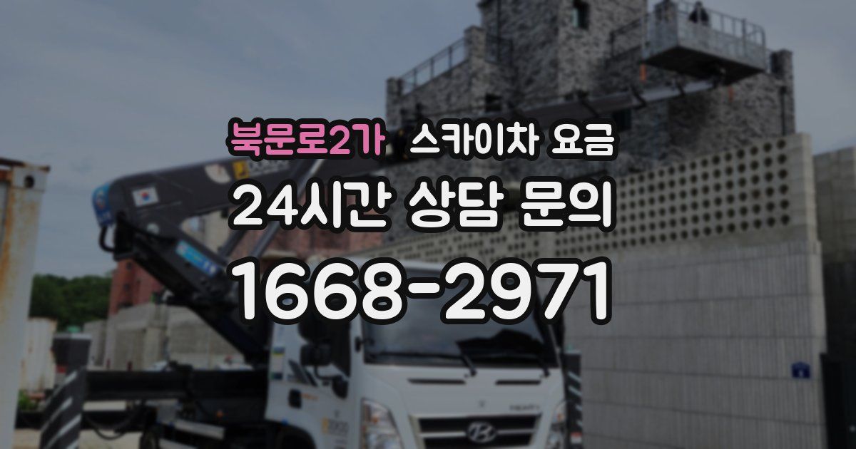 북문로2가 스카이차 요금