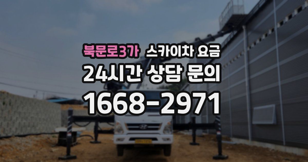 북문로3가 스카이차 요금