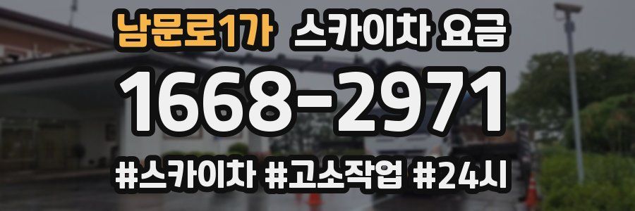 남문로1가 스카이차 요금