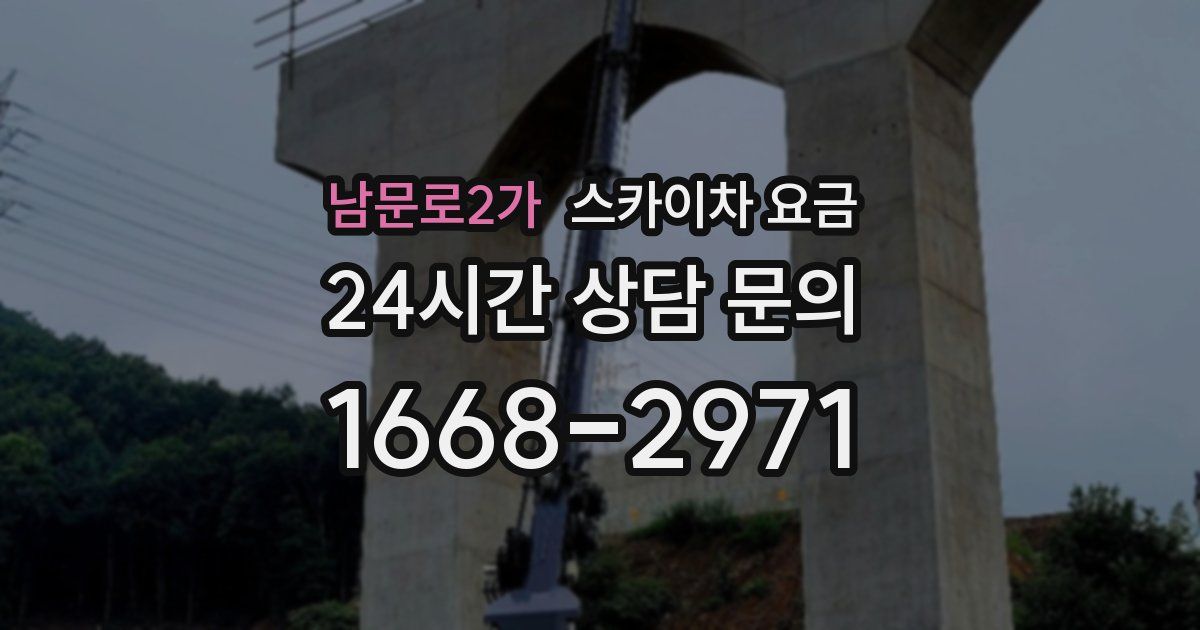 남문로2가 스카이차 요금