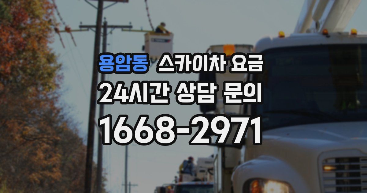 용암동 스카이차 요금